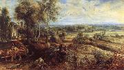 An Autumn Landscape with a View of Het Steen in the Earyl Morning, Peter Paul Rubens